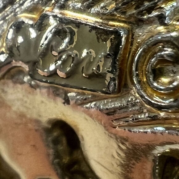 Vtg 1950s Coro Pegasus Brooch Pin Fish Aurora Borealis Rhinestones Koi Jewelry - Picture 5 of 8